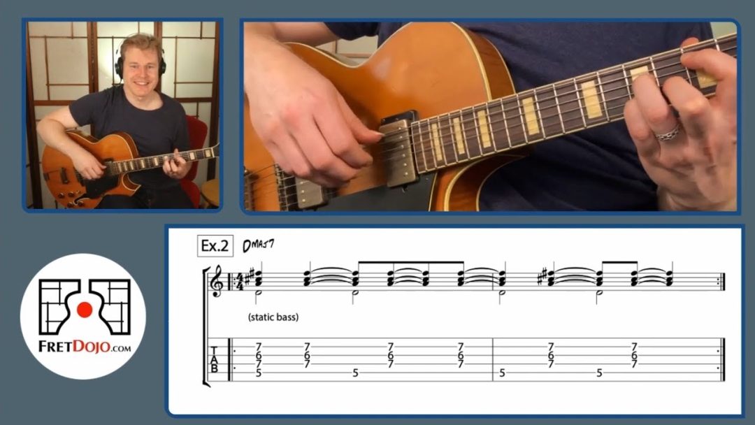 Bossa Nova Chords Progression Fret Dojo Jazz Guitar Lessons From